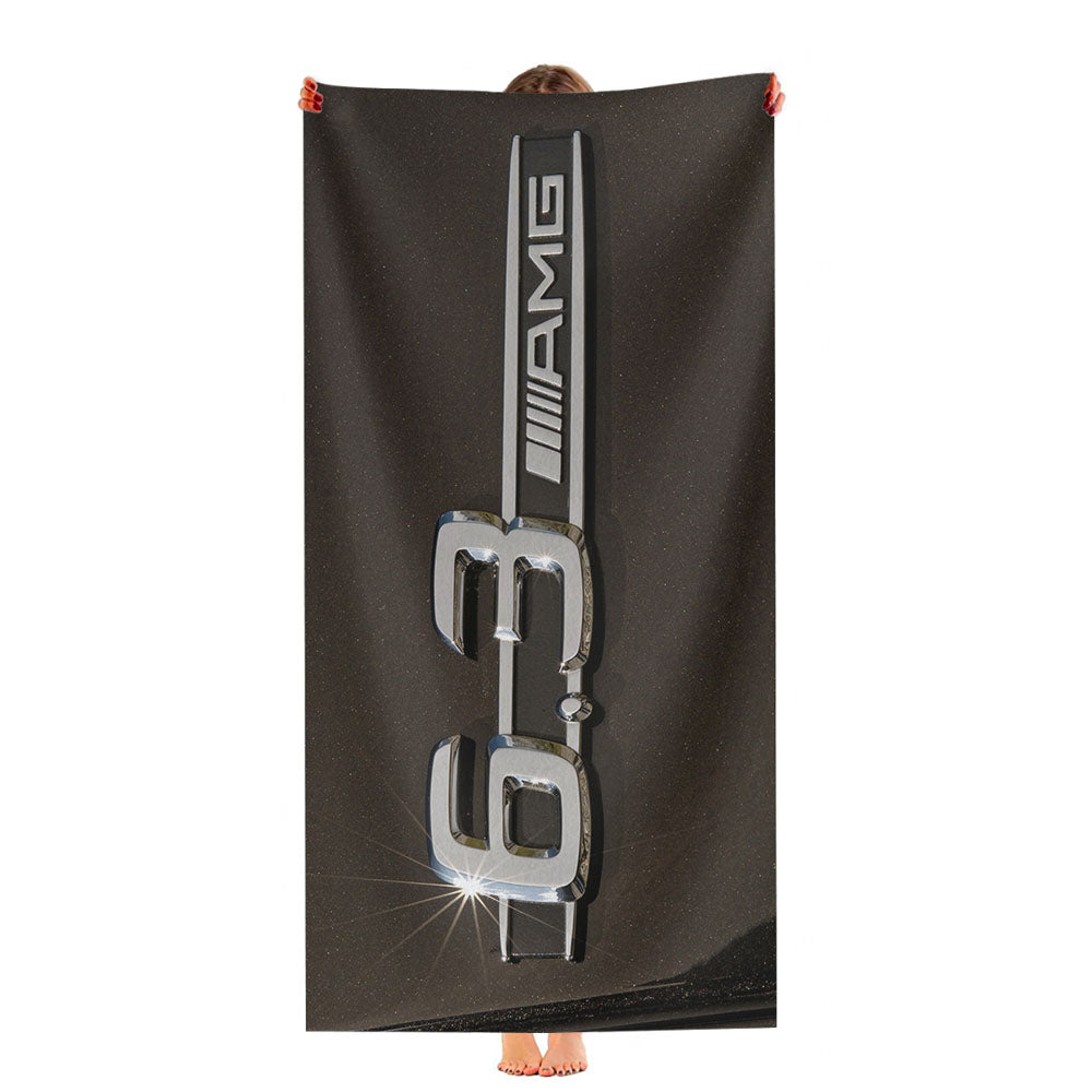 Mercedes Amg Car Logo Ultra-Soft Luxury Bathroom Towels