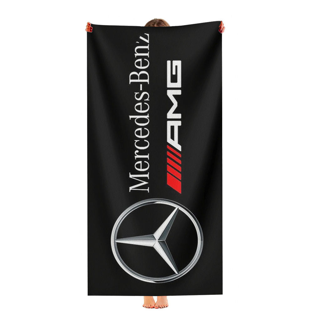 Mercedes Benz Amg Logo Ultra-Soft Luxury Bathroom Towels