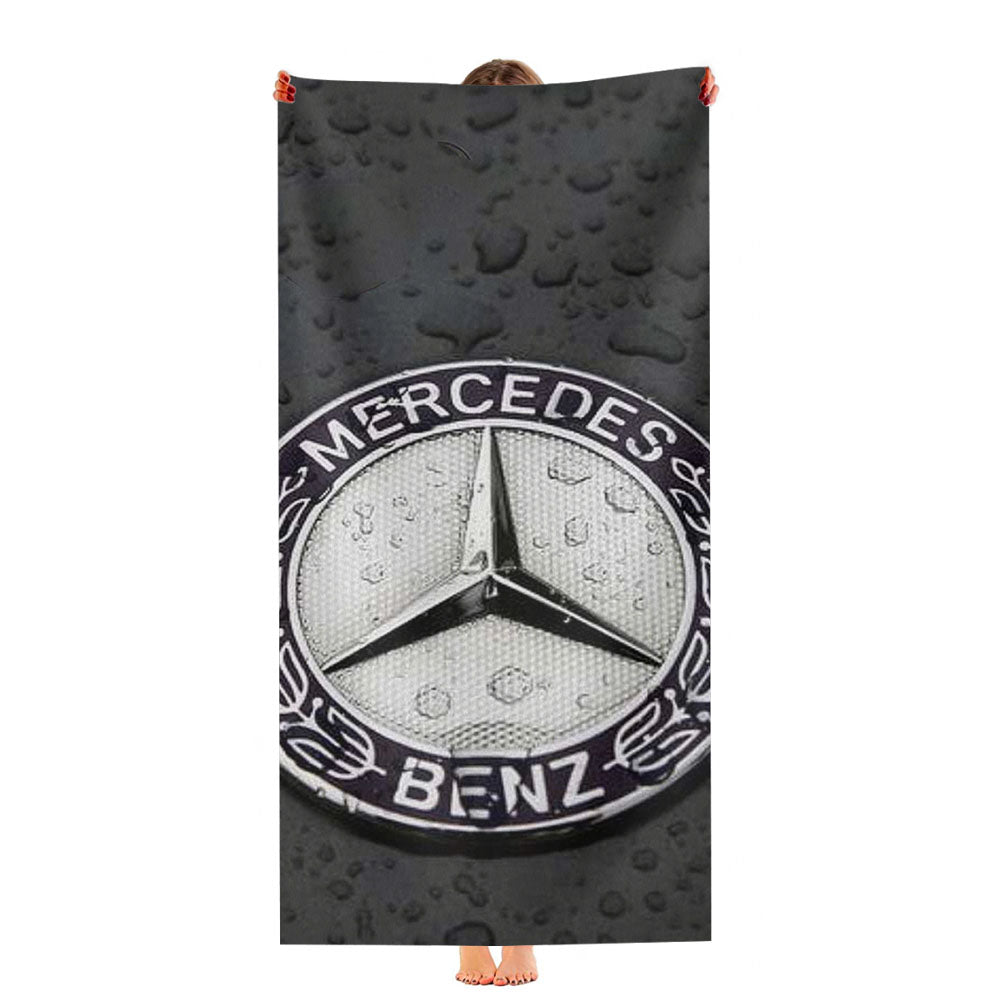 Mercedes Benz Logo 3 Ultra-Soft Luxury Bathroom Towels