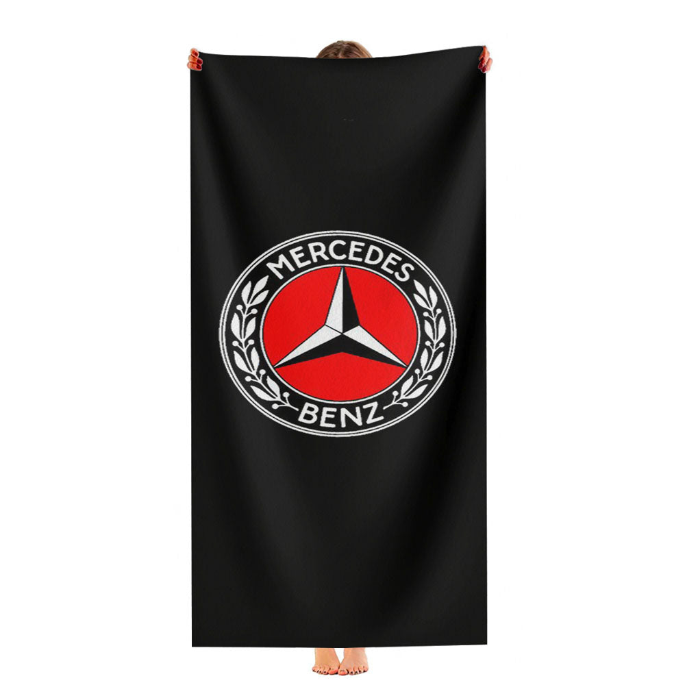 Mercedes Benz Logo Racing Amg Car Sports Ultra-Soft Luxury Bathroom Towels