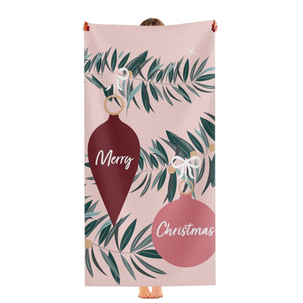 Merry Christmas Ultra-Soft Luxury Bathroom Towels