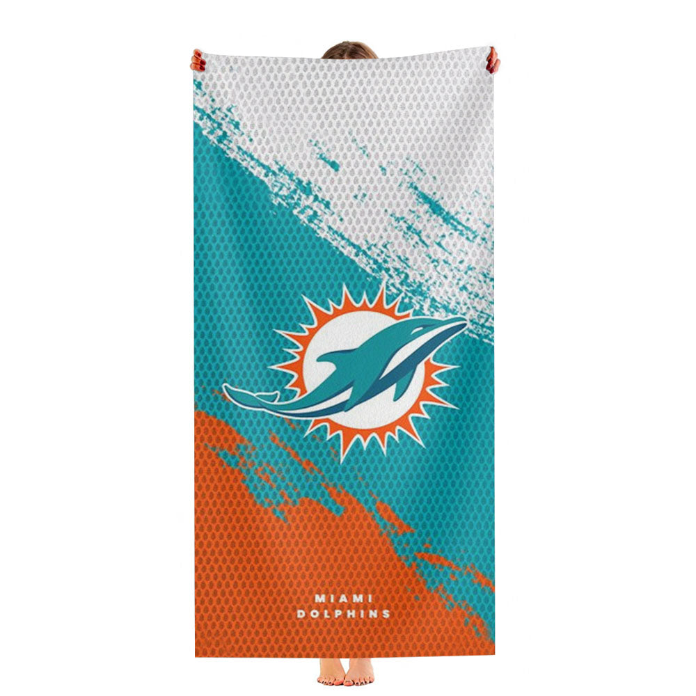 Miami Dolphins 9Th Ultra-Soft Luxury Bathroom Towels