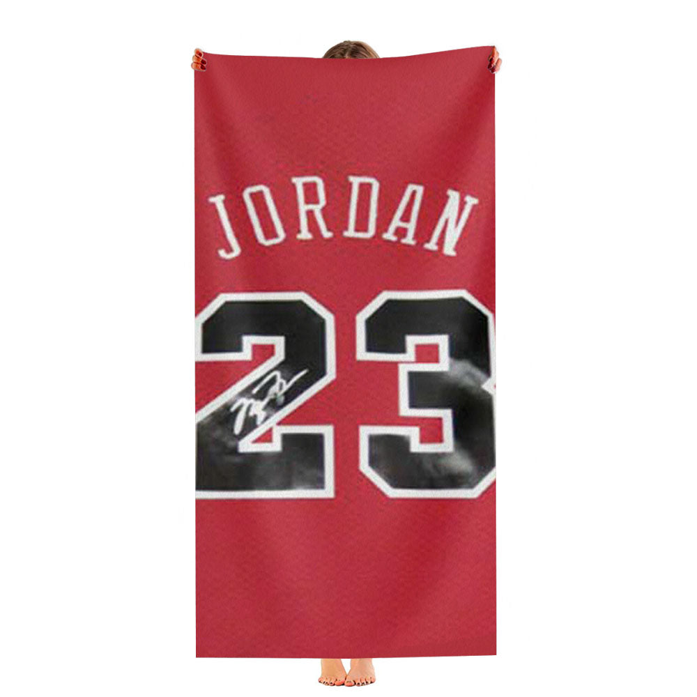 Michael Jordan Jersey Signed 23 Ultra-Soft Luxury Bathroom Towels