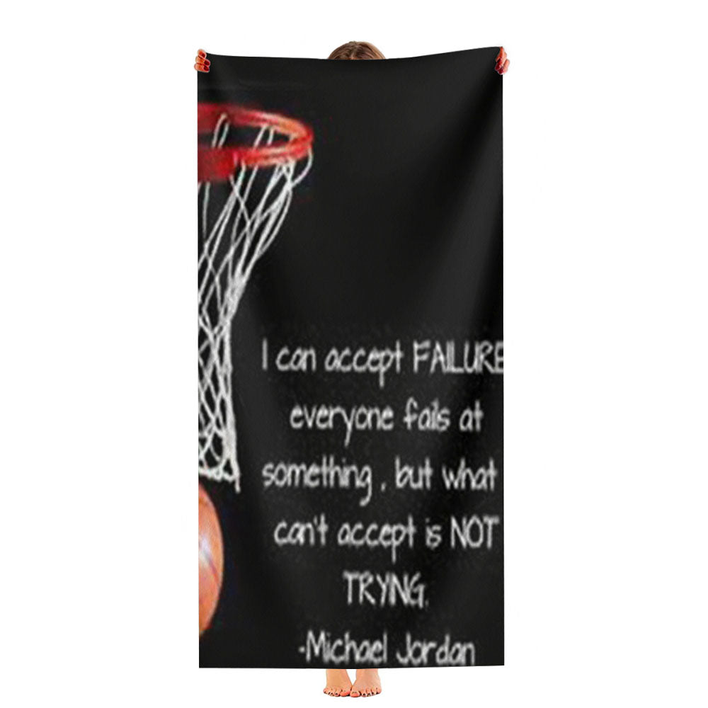 Michael Jordan Quotes Ultra-Soft Luxury Bathroom Towels