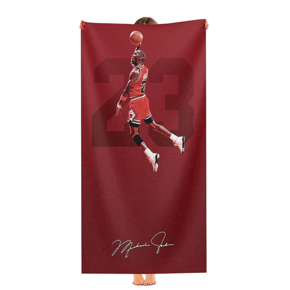 Michael Jordan Red Signature Ultra-Soft Luxury Bathroom Towels