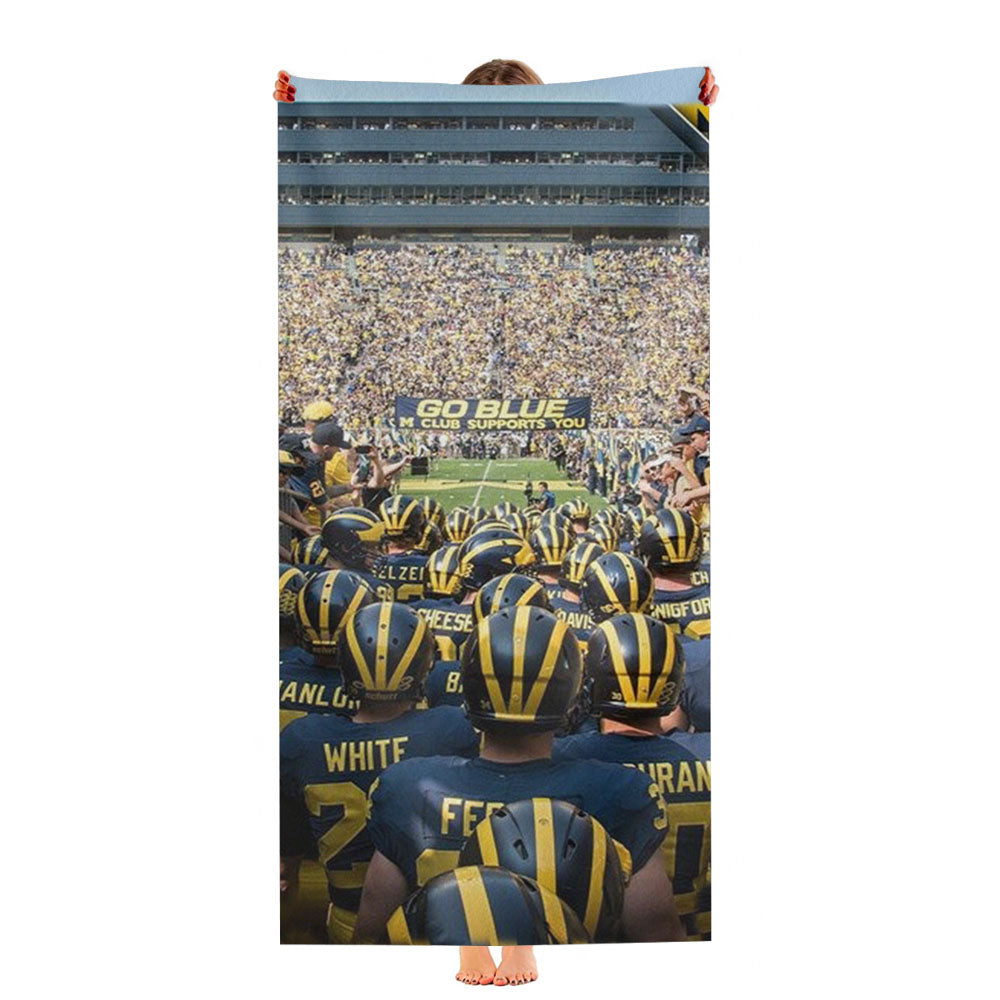 Michigan Wolverines 3 Ultra-Soft Luxury Bathroom Towels