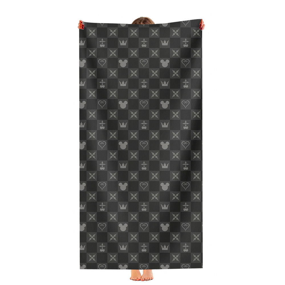 Mickey Mouse Kingdom Hearts Pattern Ultra-Soft Luxury Bathroom Towels