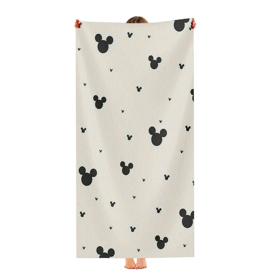 Mickey Mouse Pattern Ultra-Soft Luxury Bathroom Towels