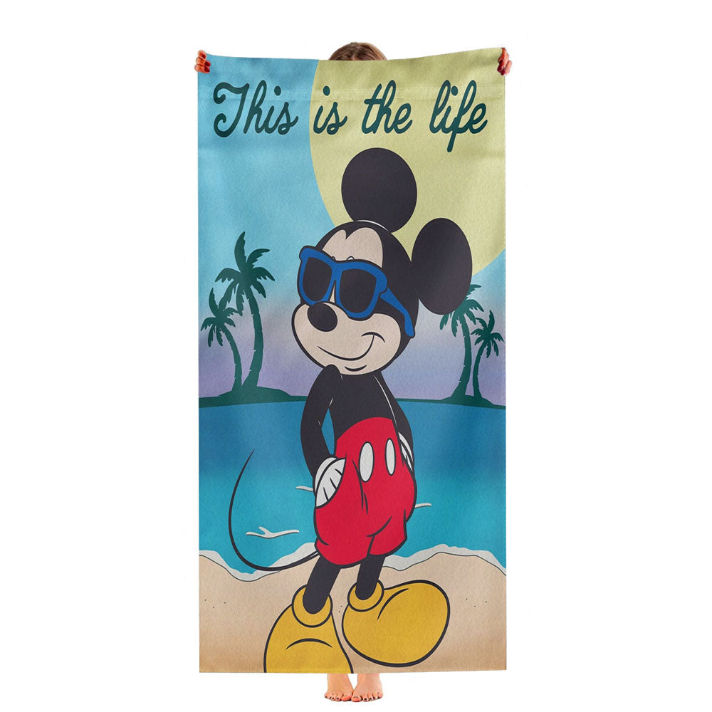 Mickey Mouse Summer Beach Ultra-Soft Luxury Bathroom Towels