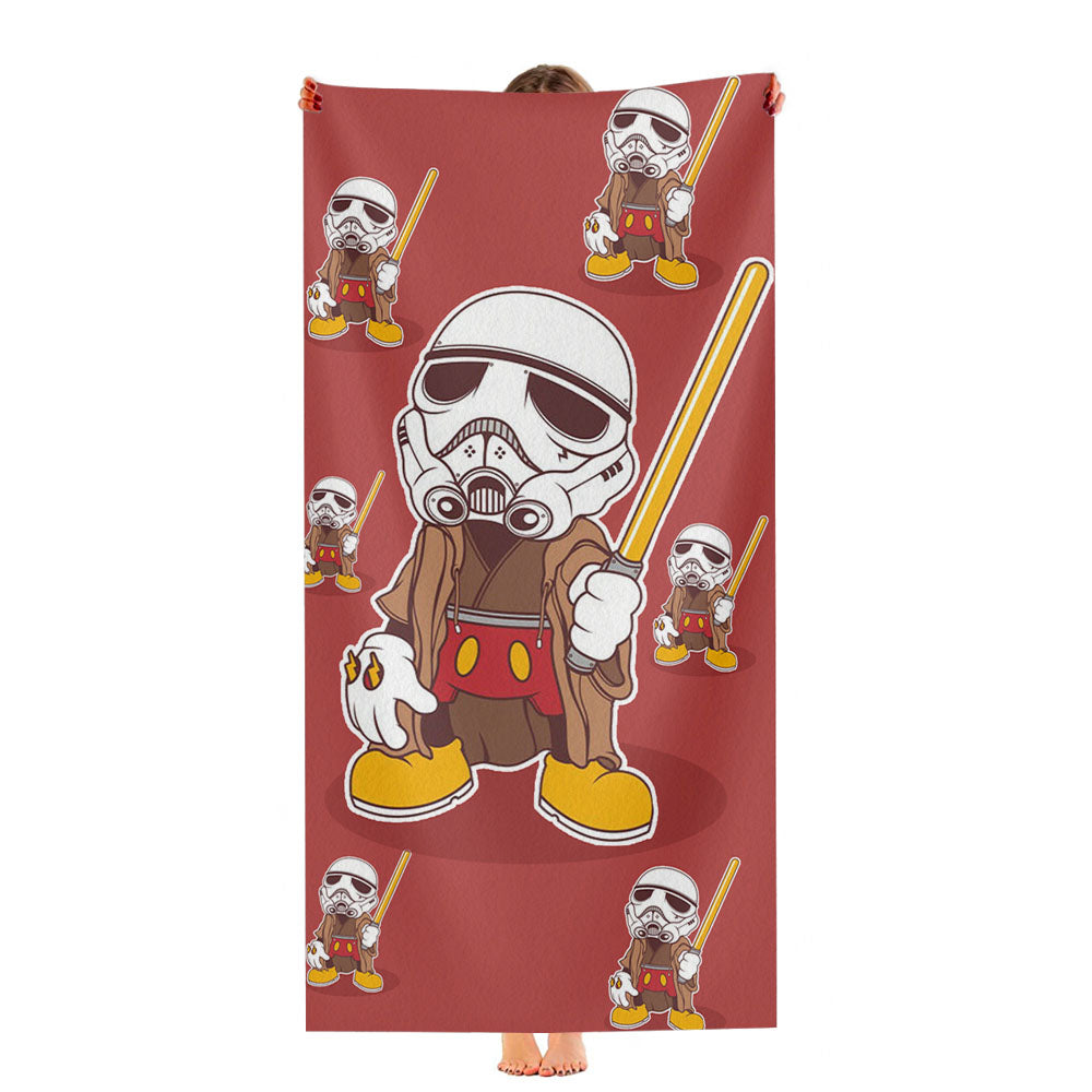 Mickey Wars Pattern Ultra-Soft Luxury Bathroom Towels