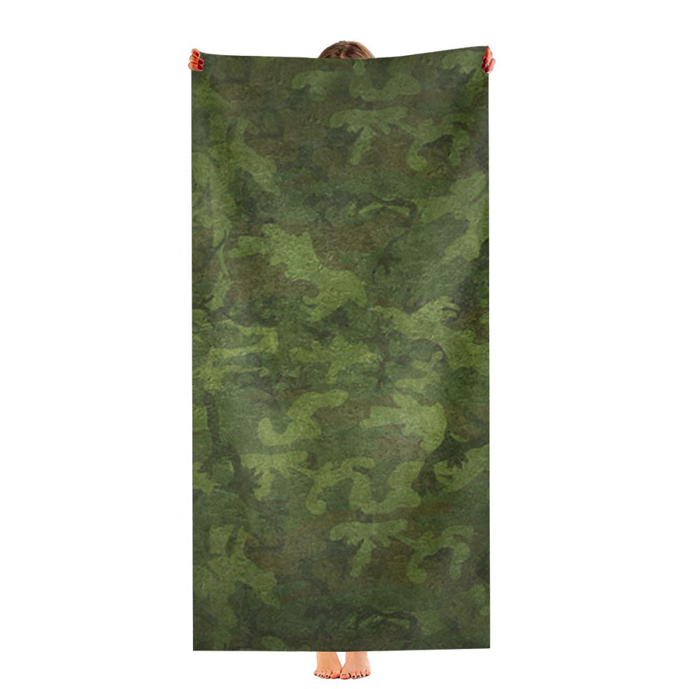 Military Camouflage Patterns Ultra-Soft Luxury Bathroom Towels