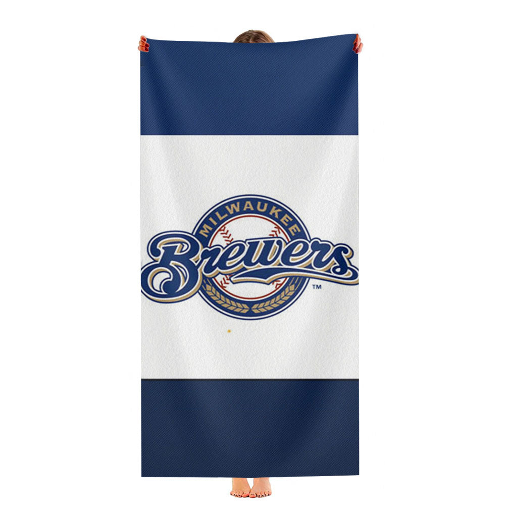 Milwaukee Brewers Baseball Ultra-Soft Luxury Bathroom Towels