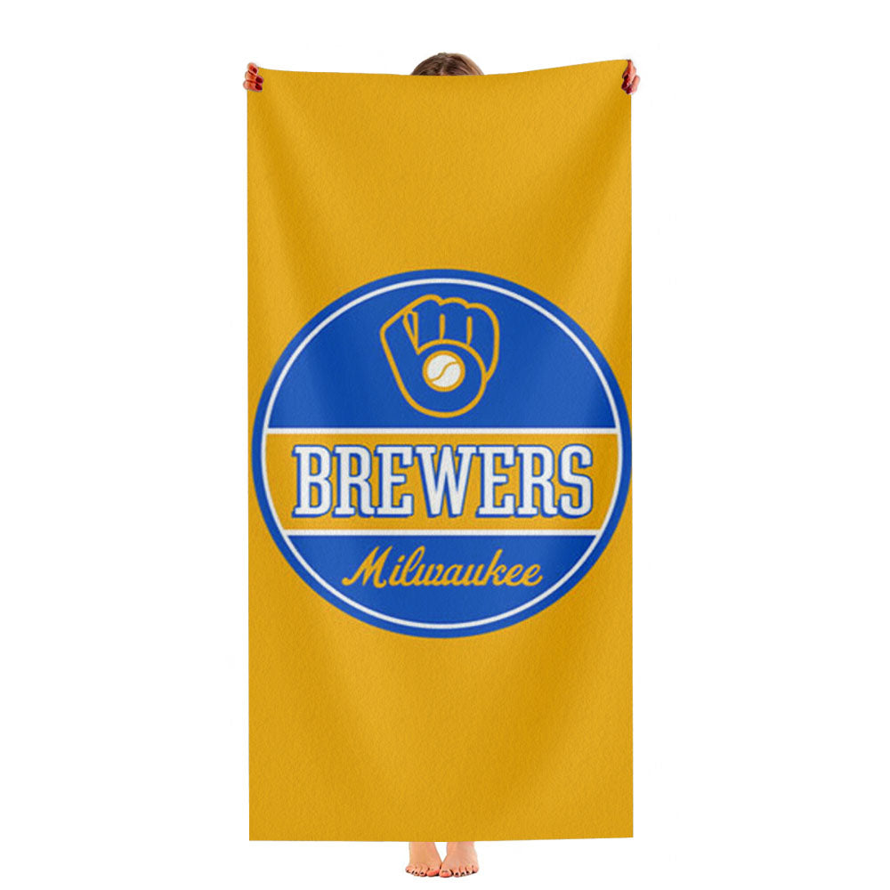 Milwaukee Brewers Icon Ultra-Soft Luxury Bathroom Towels