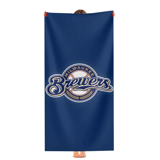Milwaukee Brewers Logo Ultra-Soft Luxury Bathroom Towels