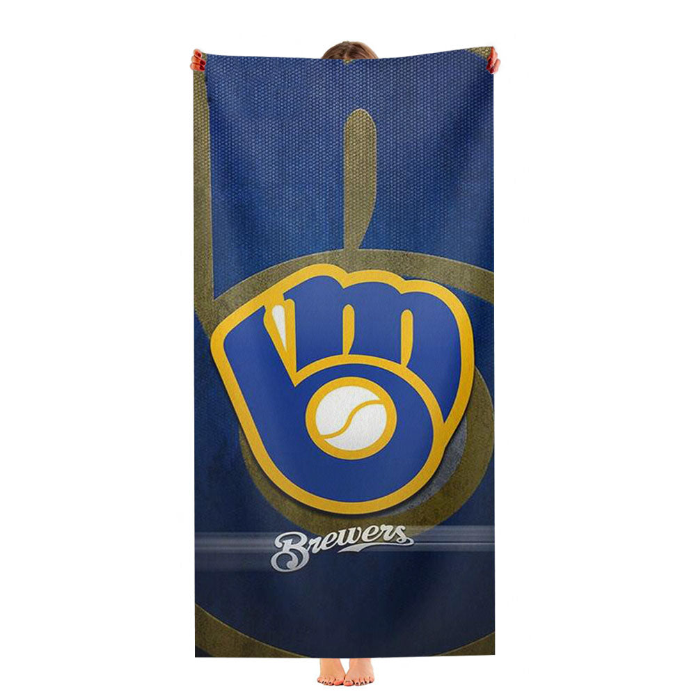 Milwaukee Brewers Mlb Ultra-Soft Luxury Bathroom Towels