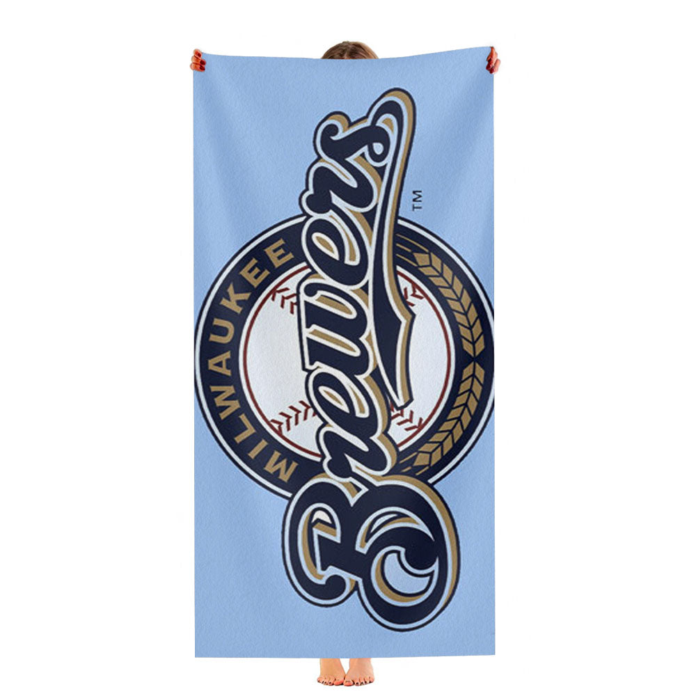 Milwaukee Brewers Symbol Ultra-Soft Luxury Bathroom Towels