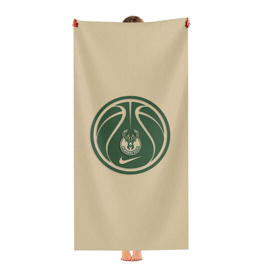 Milwaukee Bucks Basketball Logo Ultra-Soft Luxury Bathroom Towels