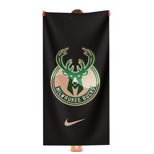 Milwaukee Bucks Logo 1 Ultra-Soft Luxury Bathroom Towels