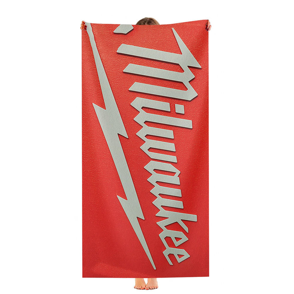 Milwaukee Tools Logo Ultra-Soft Luxury Bathroom Towels