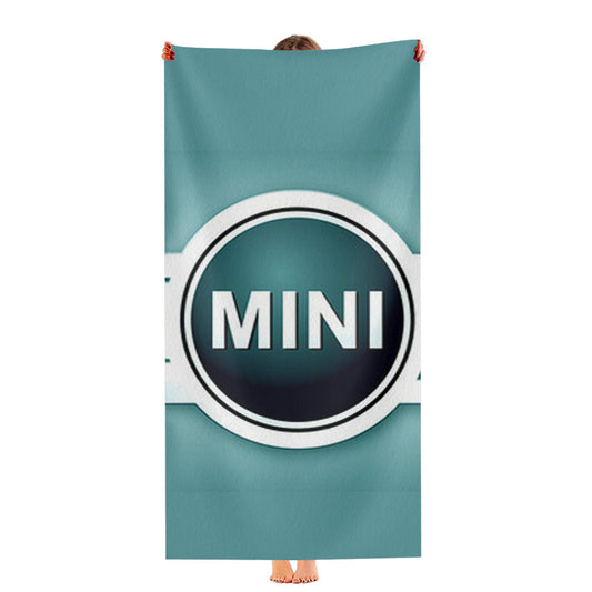 Mini Cooper Blue Logo Ultra-Soft Luxury Bathroom Towels