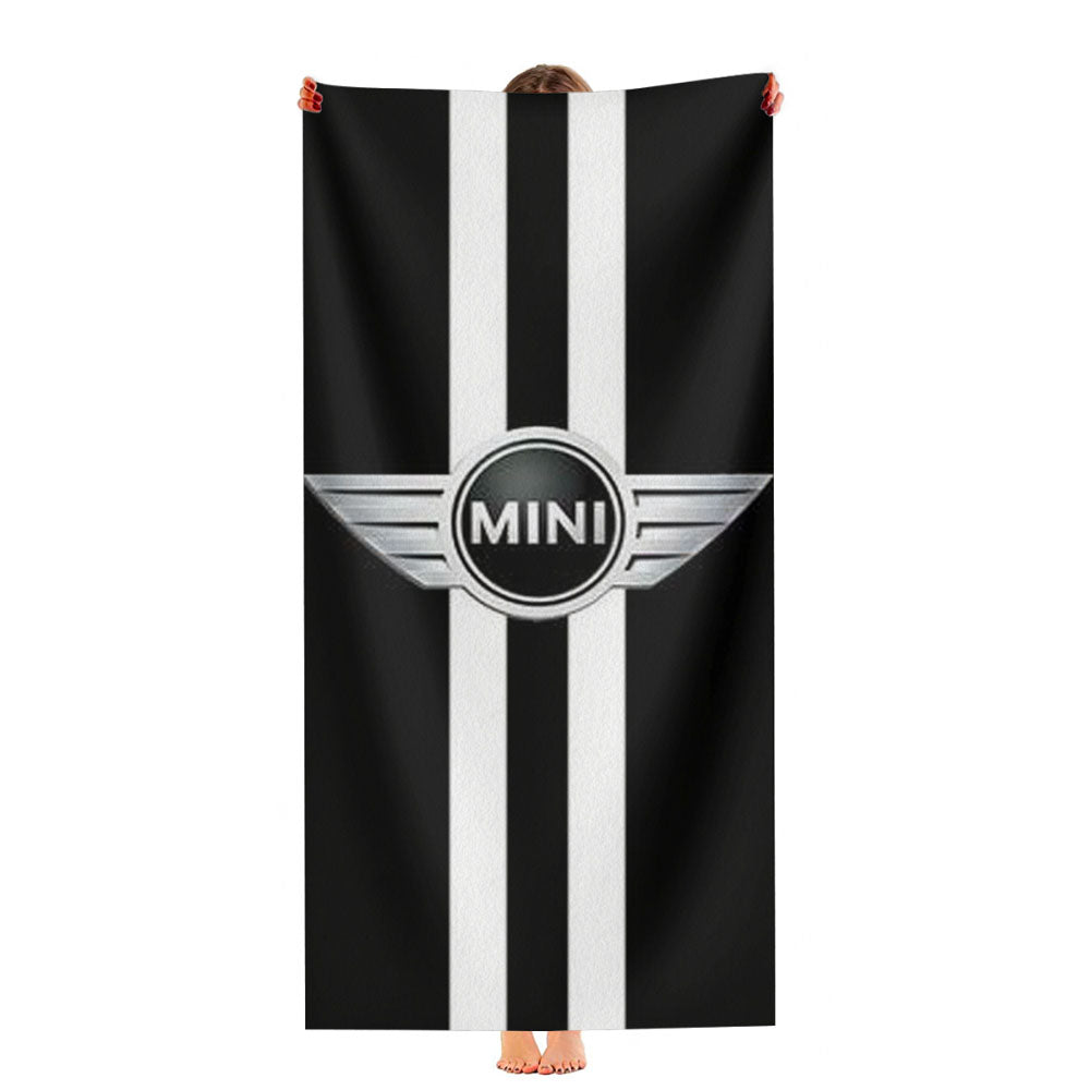 Mini Cooper Car Logo Ultra-Soft Luxury Bathroom Towels