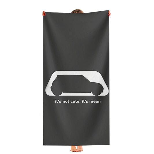 Mini Cooper Its Not Cute Its Mean Ultra-Soft Luxury Bathroom Towels