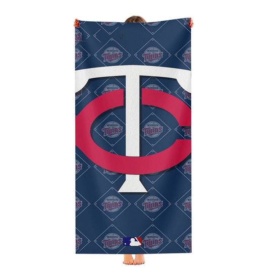 Minnesota Twins Mlb Ultra-Soft Luxury Bathroom Towels