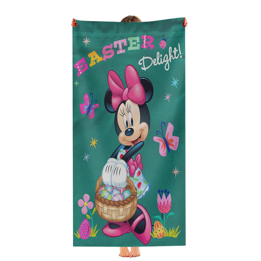 Minnie Mouse Easter Ultra-Soft Luxury Bathroom Towels