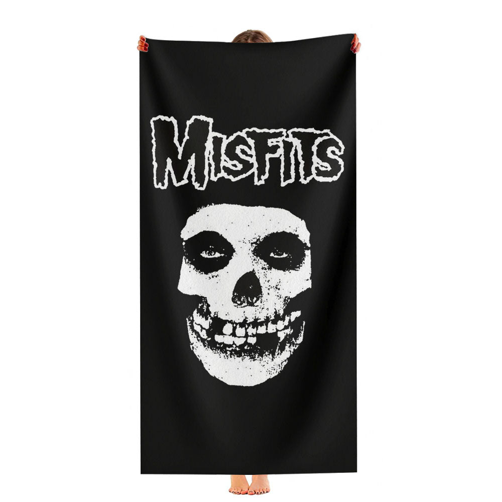 Misfits Face Bone Ultra-Soft Luxury Bathroom Towels