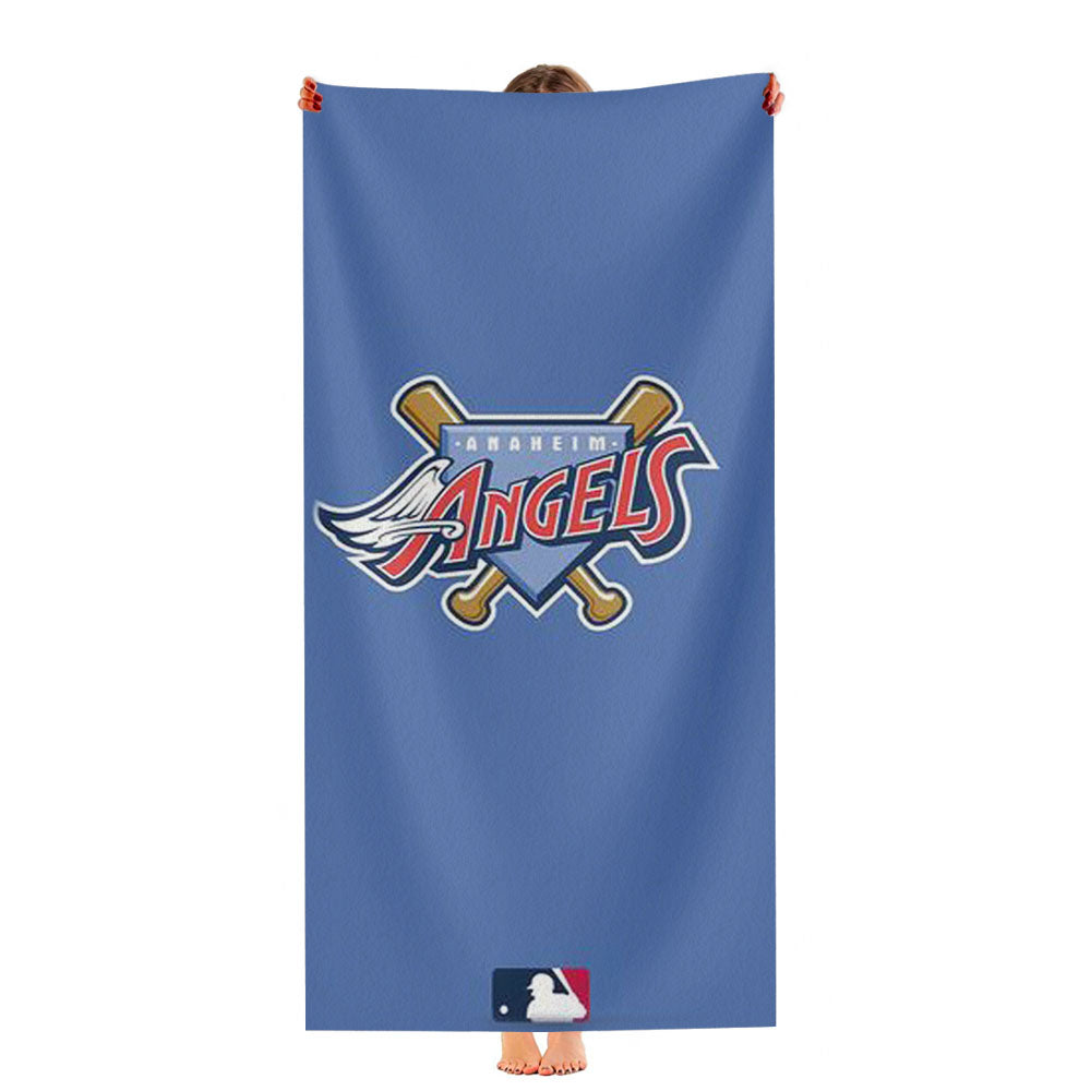 Mlb Angels Blue Sky Ultra-Soft Luxury Bathroom Towels