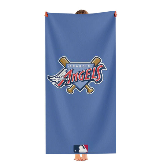 Mlb Angels Blue Sky Ultra-Soft Luxury Bathroom Towels