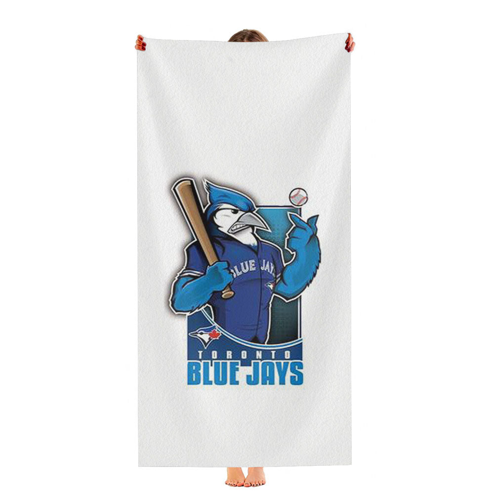 Mlb Blue Jays Bird Icon Ultra-Soft Luxury Bathroom Towels
