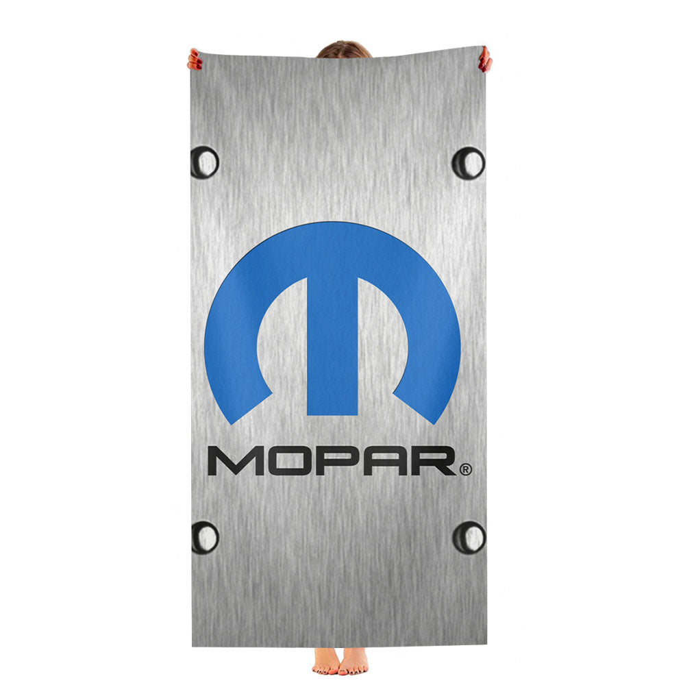 Mopar Black Logo Ultra-Soft Luxury Bathroom Towels