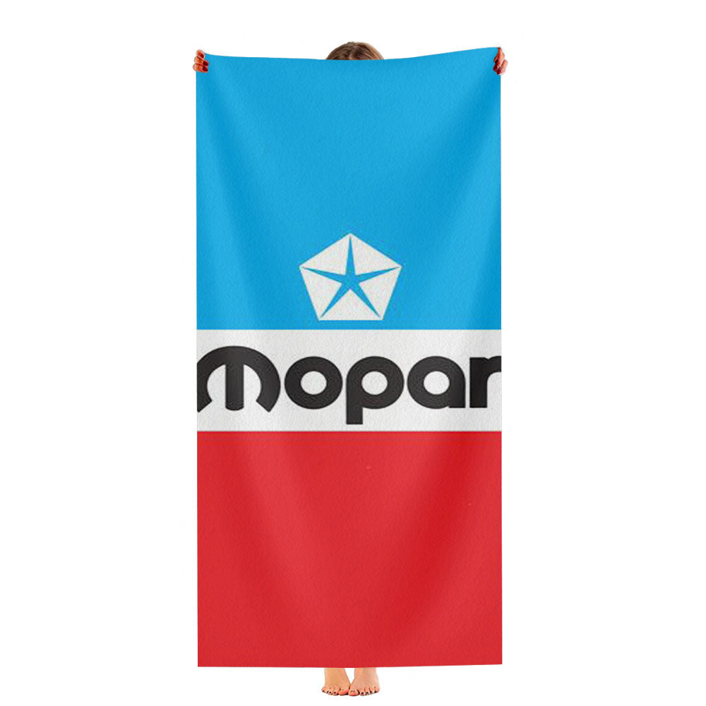 Mopar Black Logo 44 Ultra-Soft Luxury Bathroom Towels