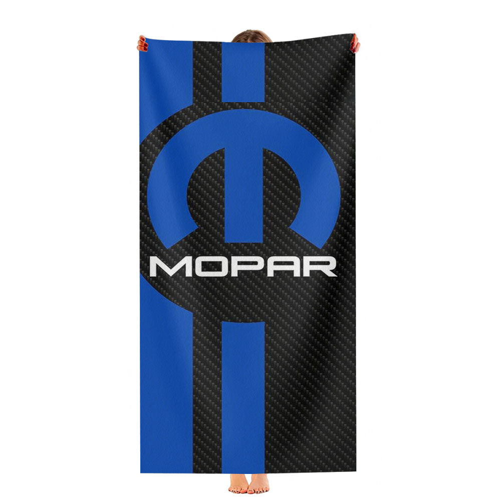 Mopar Carbon Logo Ultra-Soft Luxury Bathroom Towels