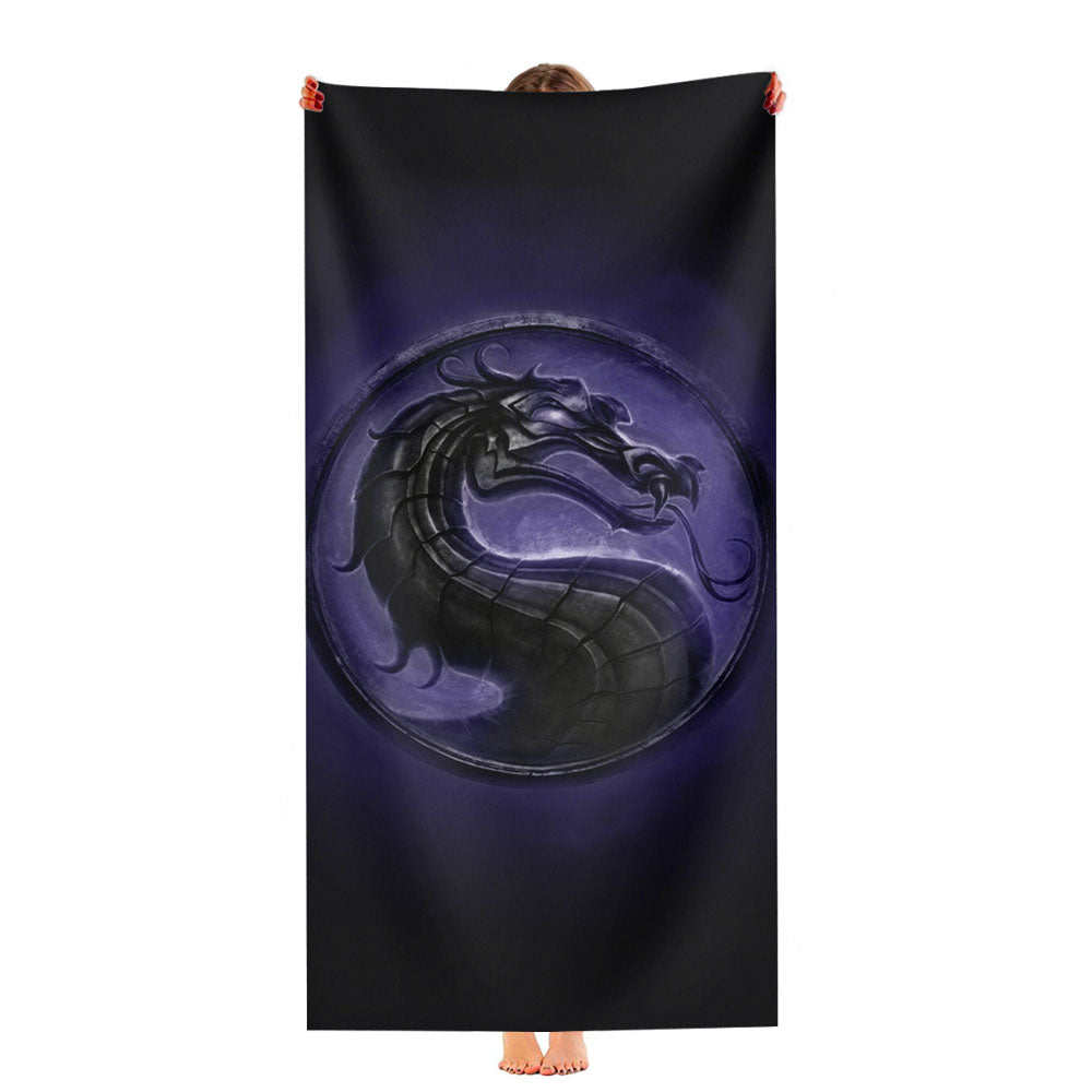 Mortal Kombat Dragon Symbol Ultra-Soft Luxury Bathroom Towels