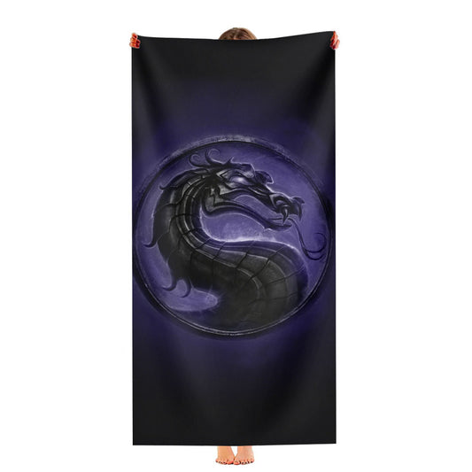 Mortal Kombat Dragon Symbol Ultra-Soft Luxury Bathroom Towels