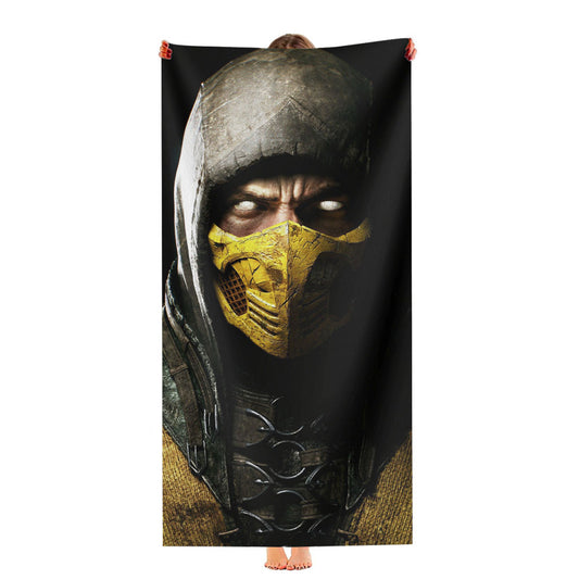Mortal Kombat X Scorpio Ninja Mask Ultra-Soft Luxury Bathroom Towels