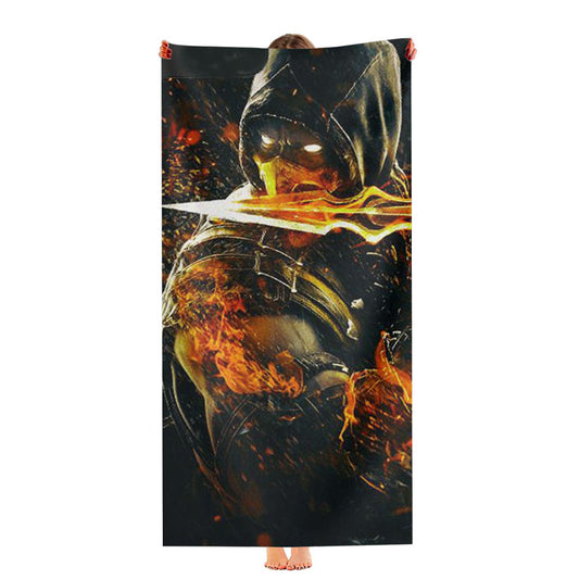 Mortal Kombat X Scorpion Blade Ultra-Soft Luxury Bathroom Towels