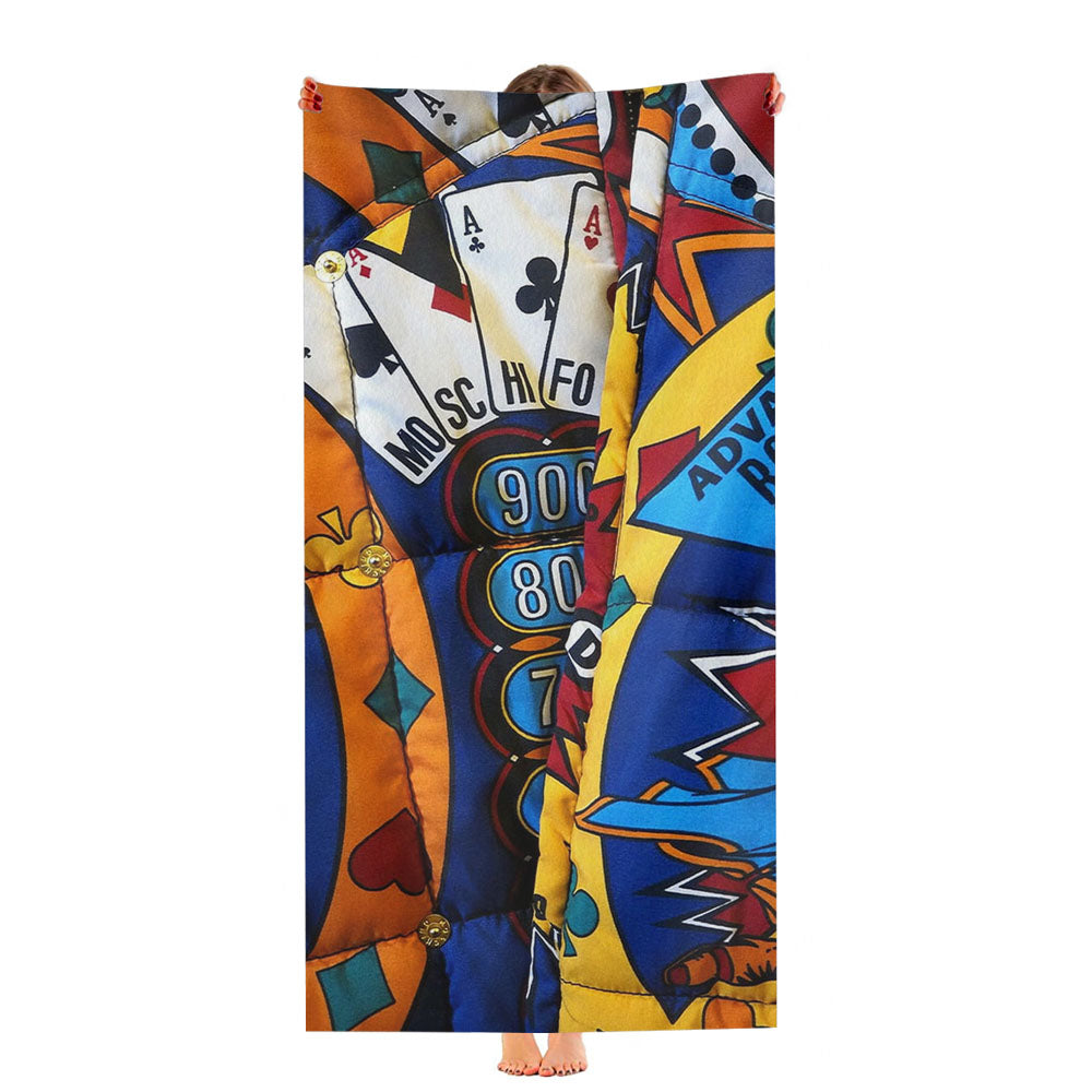 Moschino Pattern Blanket Wallpaper Ultra-Soft Luxury Bathroom Towels