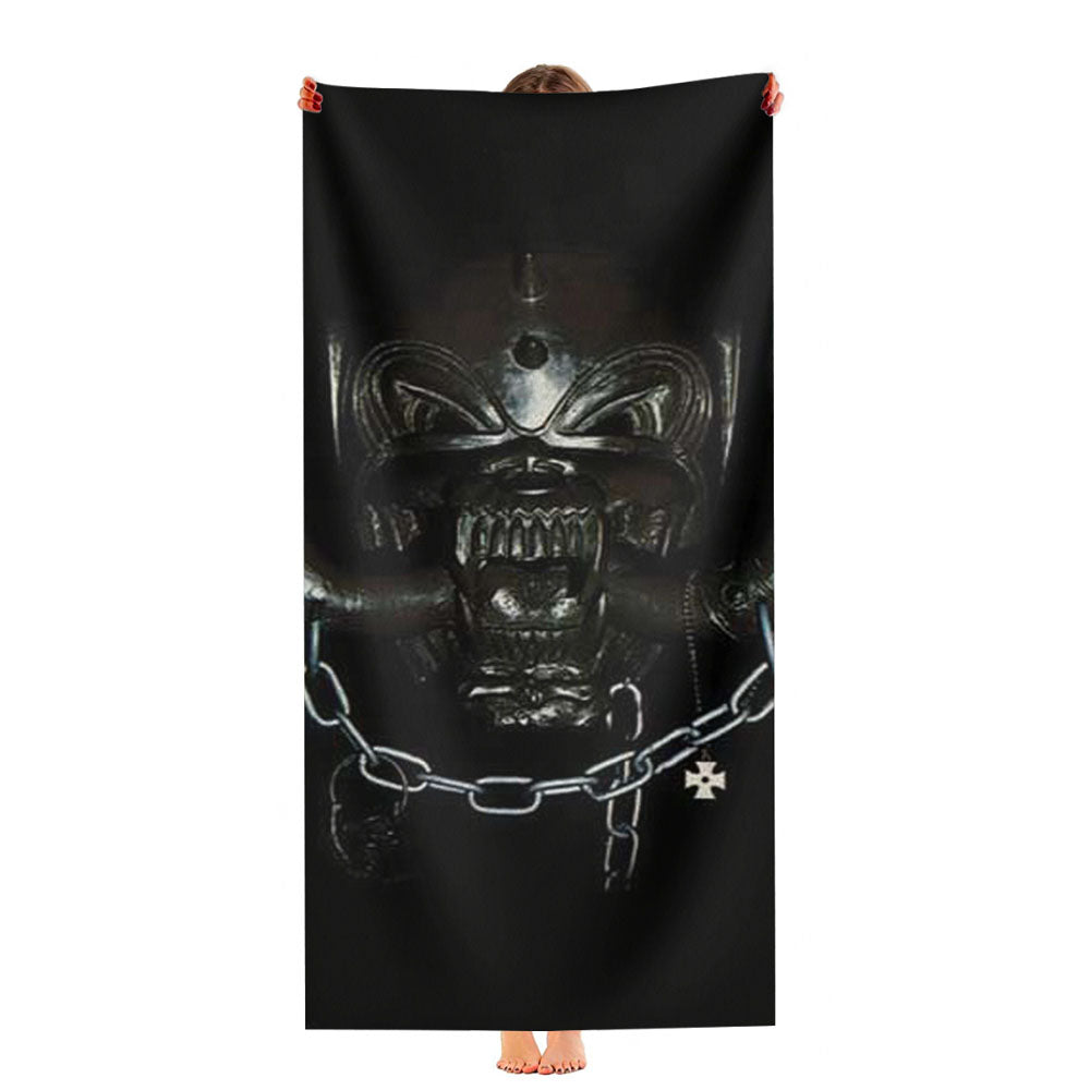 Motorhead Chain Demon Ultra-Soft Luxury Bathroom Towels