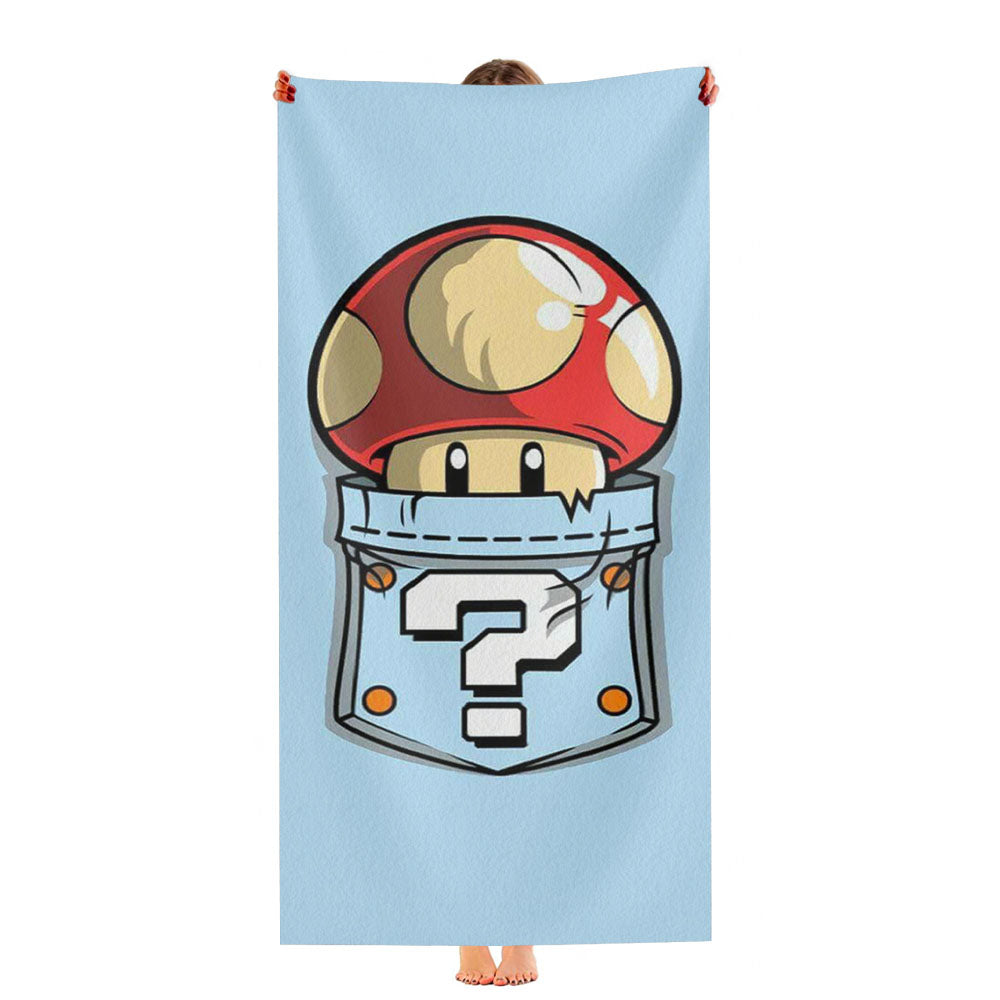 Mushroom Mario Ultra-Soft Luxury Bathroom Towels