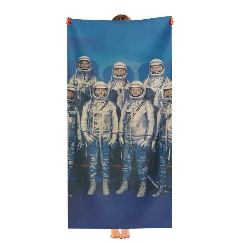 Nasa First Spacesuits Ultra-Soft Luxury Bathroom Towels