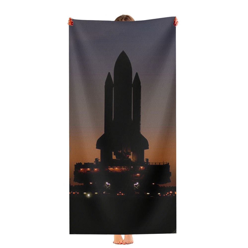 Nasa Shuttle Waiting For Launch Ultra-Soft Luxury Bathroom Towels