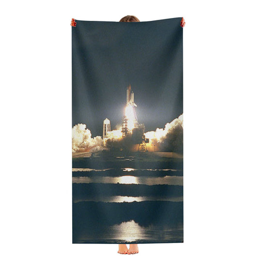 Nasa Space Shuttle Launch Take Off Ultra-Soft Luxury Bathroom Towels