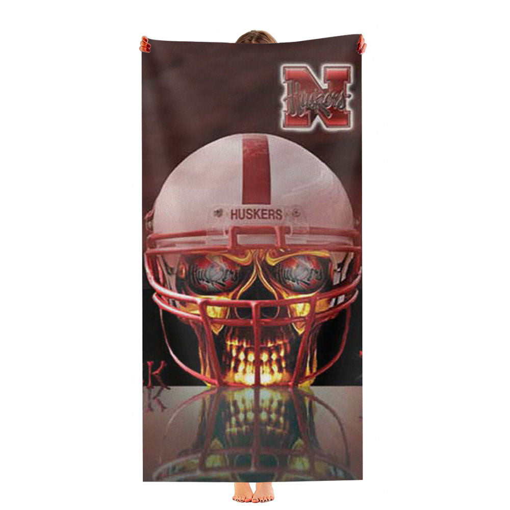 Nebraska Huskers Undead Ultra-Soft Luxury Bathroom Towels