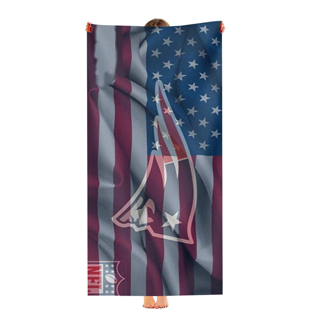 New England Patriots American Logo Ultra-Soft Luxury Bathroom Towels