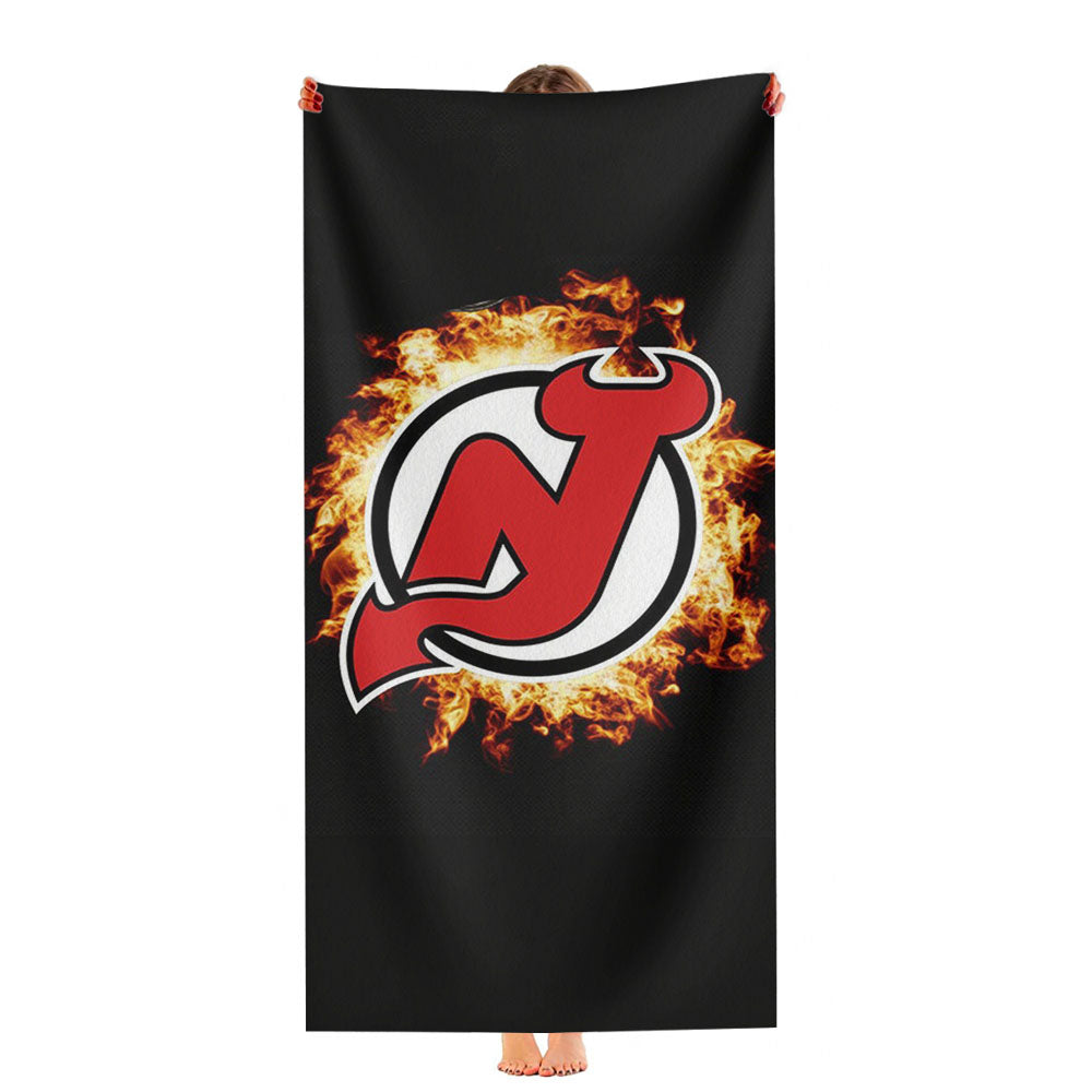 New Jersey Devils Logo Ultra-Soft Luxury Bathroom Towels