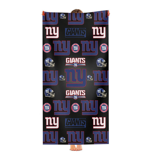 New York Giants Logo Pattern Ultra-Soft Luxury Bathroom Towels