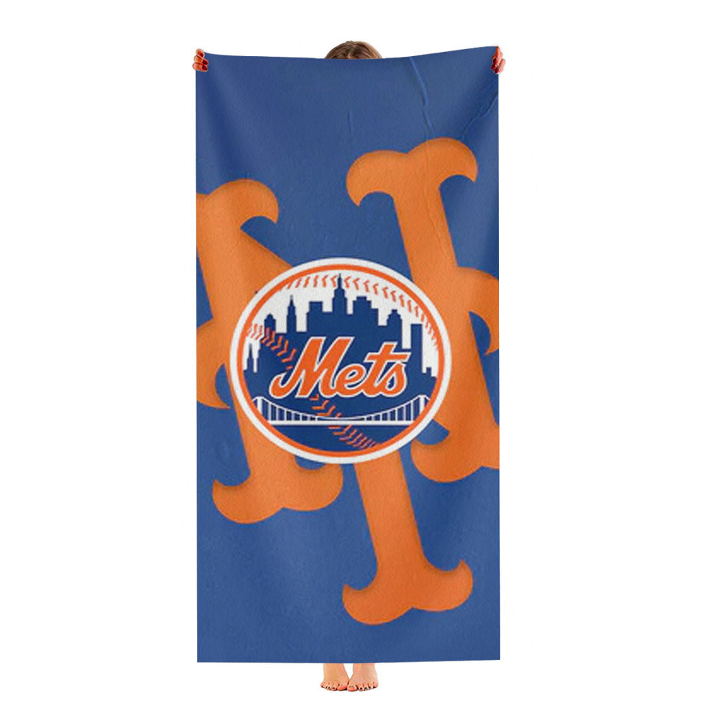New York Mets Logo Baseball 1 Ultra-Soft Luxury Bathroom Towels